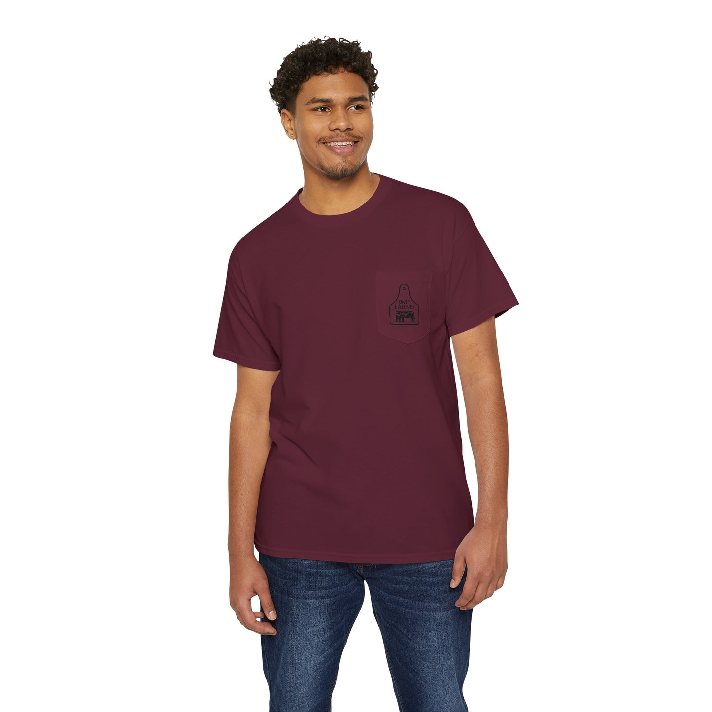 BMP Farms Heavy Cotton Pocket Tee