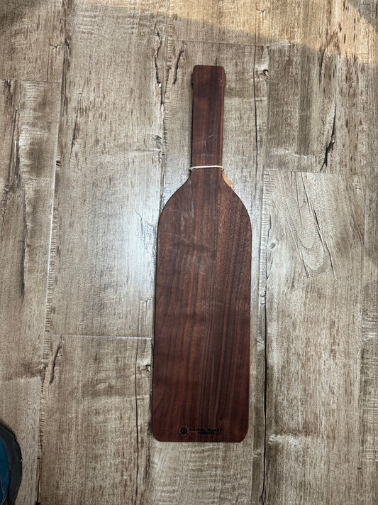 Walnut Wine bottle charcuterie board