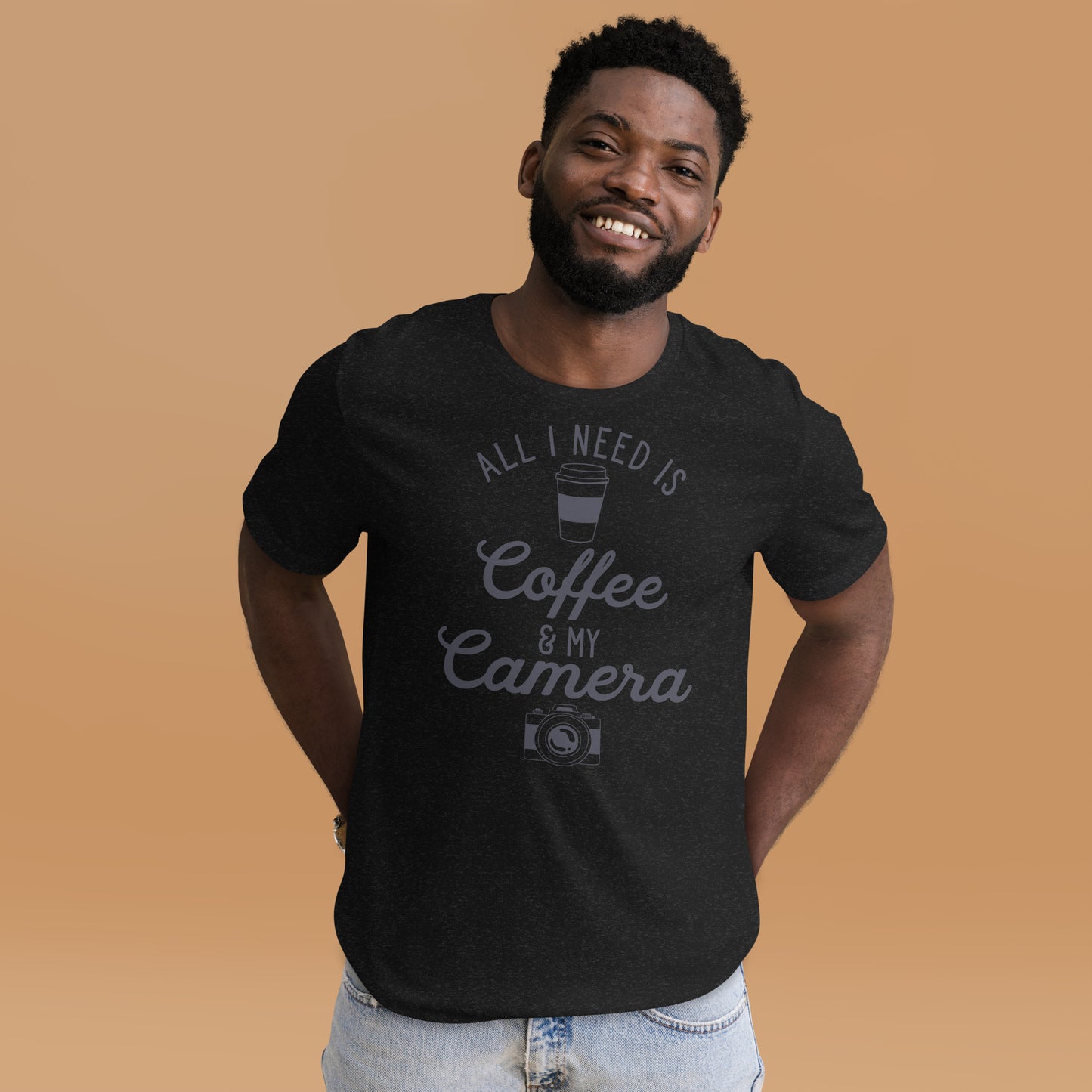 Coffee and Camera Unisex t-shirt