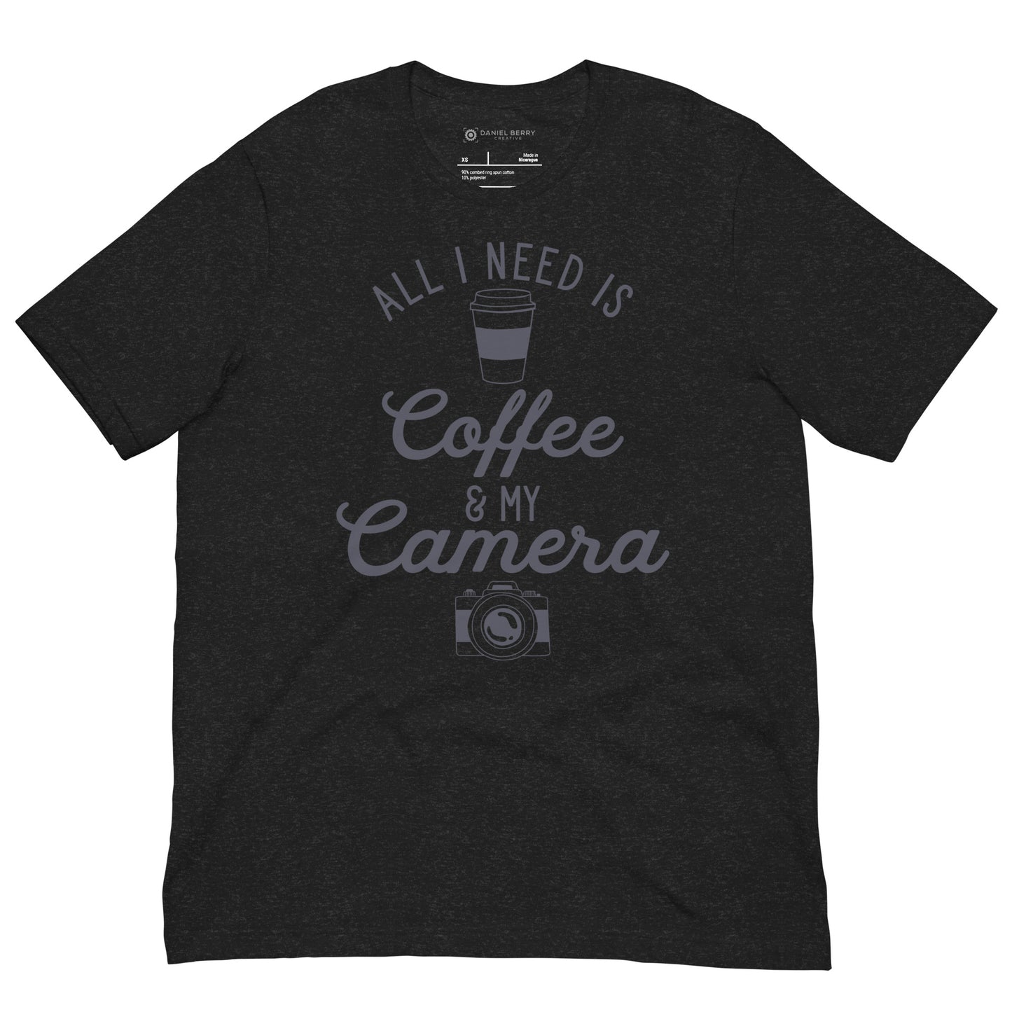 Coffee and Camera Unisex t-shirt