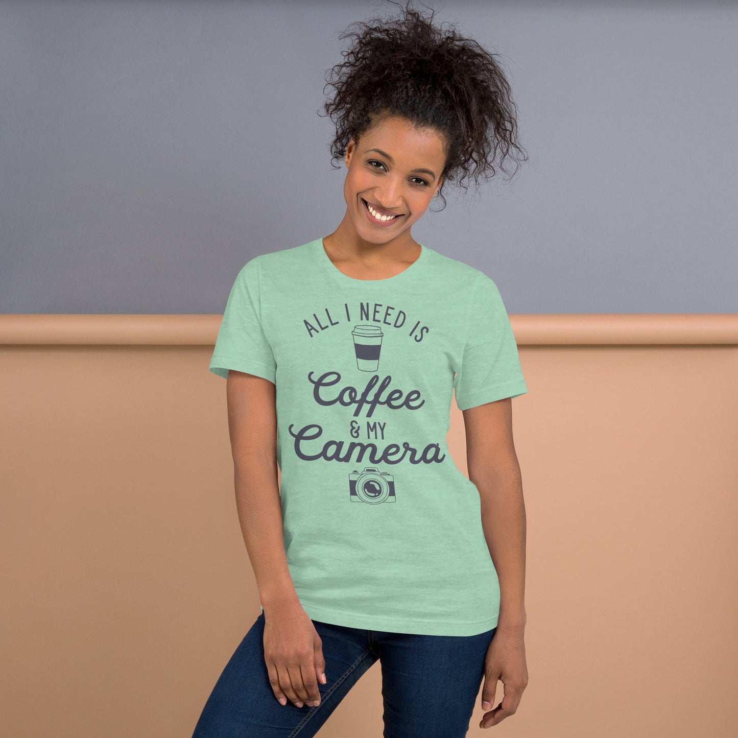 Coffee and Camera Unisex t-shirt